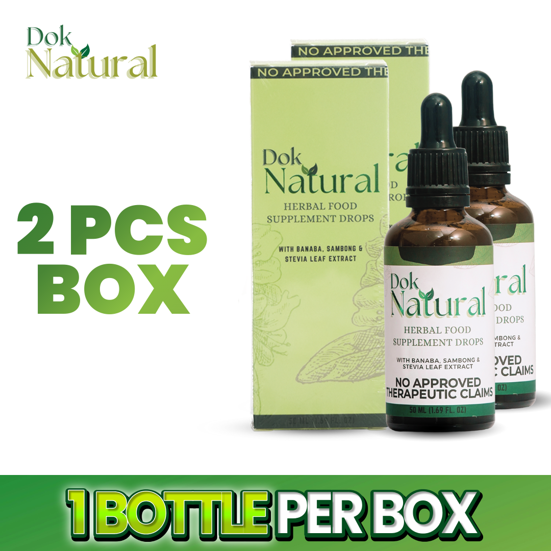 2 PCS Dok Natural Herbal Food Supplement Drops